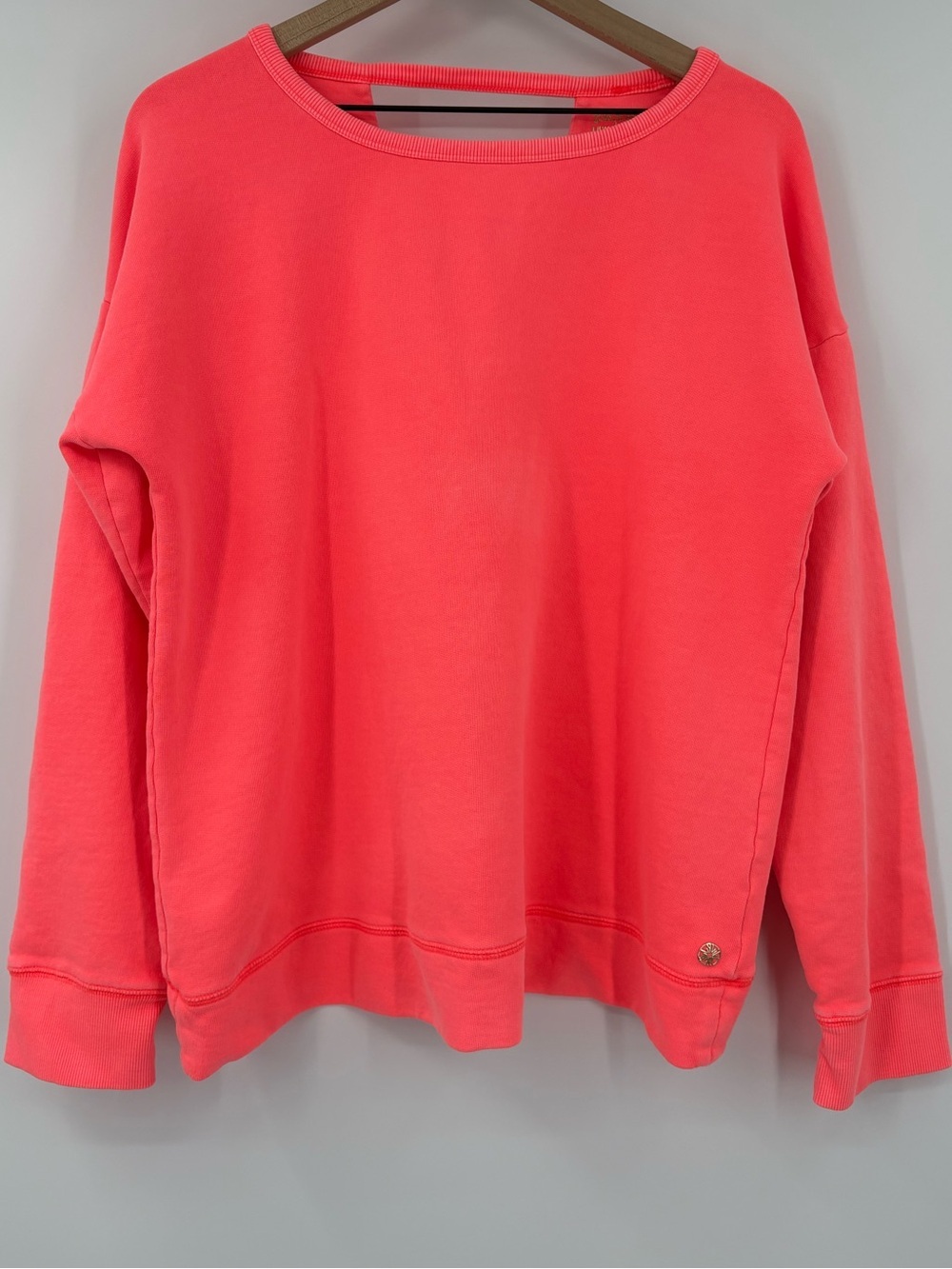 Lilly Pulitzer Luxletic Biscaya Cross-Back Pullover Cayenne Coral XL